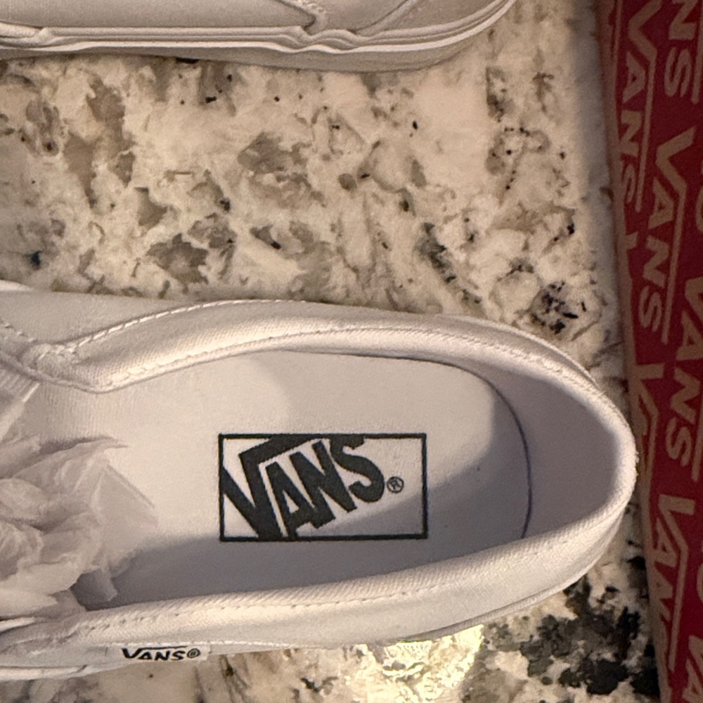 Vans Classic White Slip-On Shoes - Picture 2 of 3